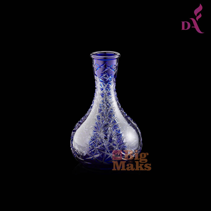 Shisha Flask Big Maks - Glob Crystal / Blue